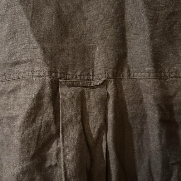 Baird McNutt Irish Linen for J. Crew dark brown shirt - Picture 7 of 7